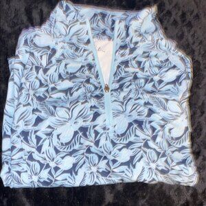 Women's Sport UPF sun protection Navy Floral Pullover